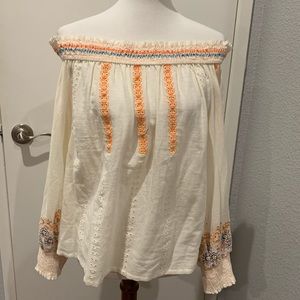 NWT Vineet Bahl Anthropologie peasant top Size XL